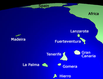 Map of Canary Islands