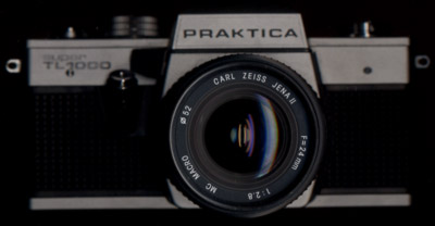 A Praktica Super TL 1000 SLR camera